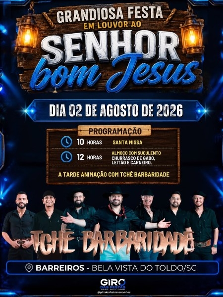 GRANDIOSA FESTA EM LOUVOR AO SENHOR BOM JESUS