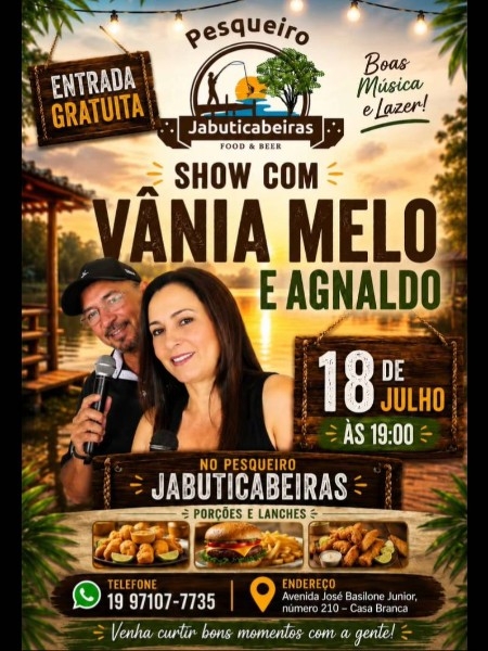 Show com Vania Melo e Agnaldo
