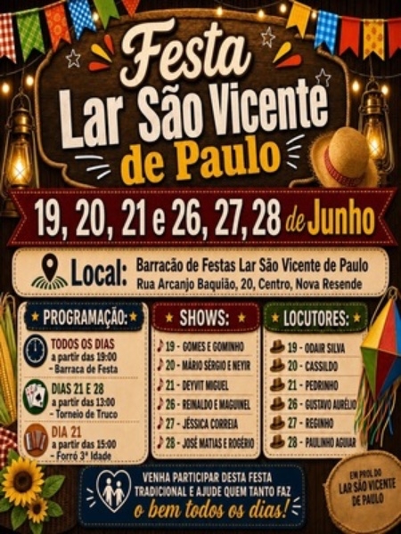 Festa Lar S&atilde;o Vicente de Paulo