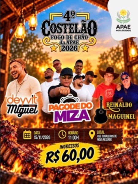 4&deg; Costel&atilde;o Fogo de Ch&atilde;o APAE Nova Resende