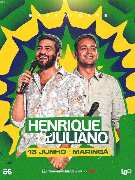 Henrique & Juliano em Maring&aacute;: Show e Estreia do Brasil na Copa 2026