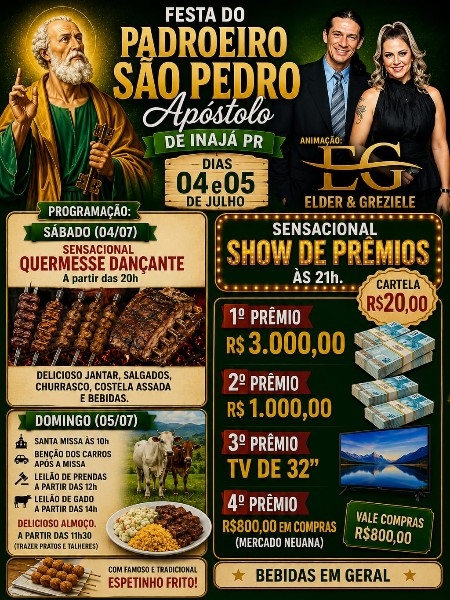 Festa do Padroeiro S&atilde;o Pedro Ap&oacute;stolo