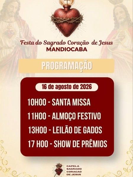 Festa do Sagrado Cora&ccedil;&atilde;o de Jesus