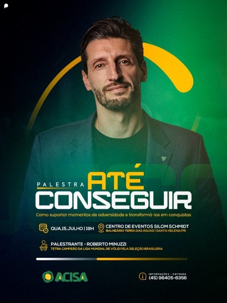 Palestra ''At&eacute; Conseguir''