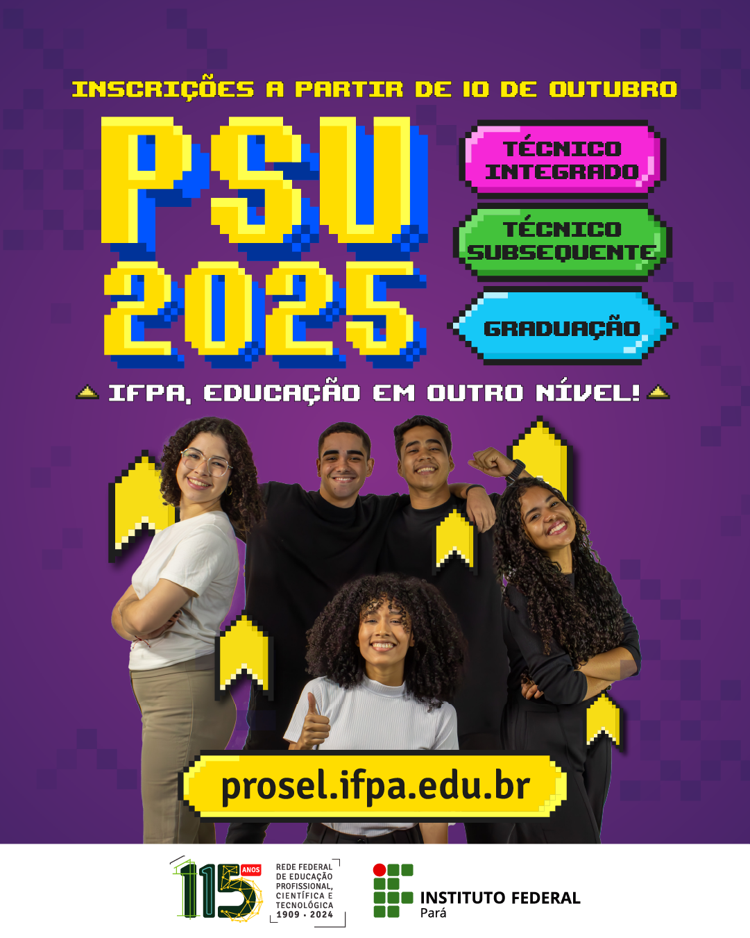 PSU 2025 do IFPA: inscrições começam dia 10 de outubro