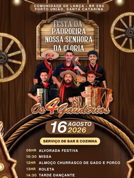 FESTA DA PADROEIRA NOSSA SENHORA DA GL&Oacute;RIA