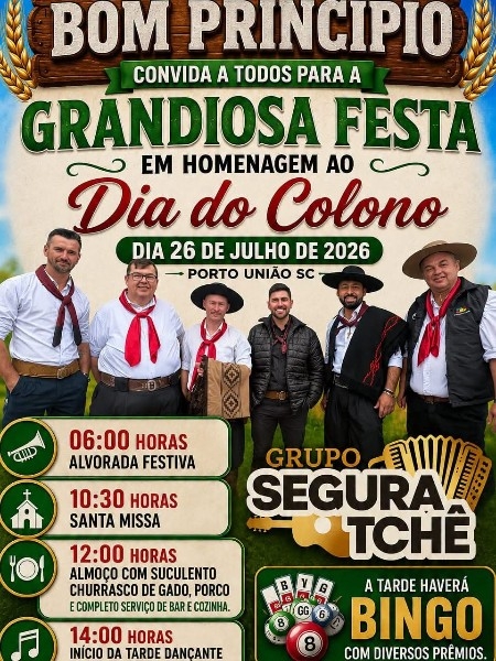 FESTA EM HOMENAGEM AO DIA DO COLONO