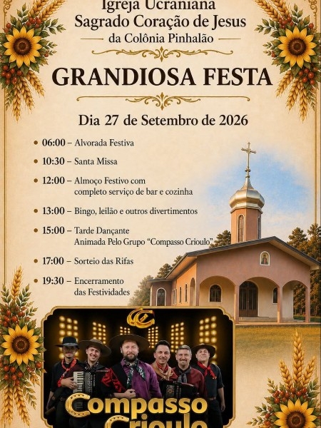 GRANDIOSA FESTA IGREJA UCRANIANA
