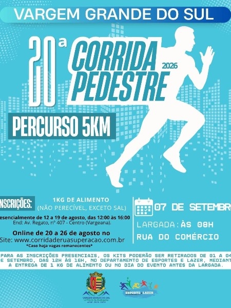 20&ordf; corrida de Pedestres